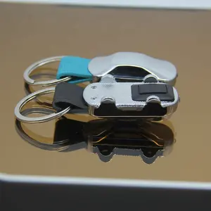 Nieuwe product ideeën fabriek hoge kwaliteit 3D auto vorm metalen LED sleutelhanger