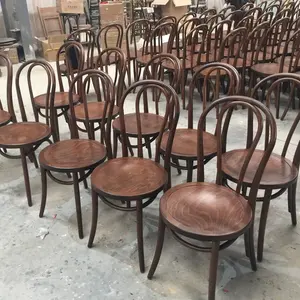 Toptan Düğün Ziyafet Istiflenebilir katı ahşap Bentwood Sillas Thonet etkinlik sandalyeleri