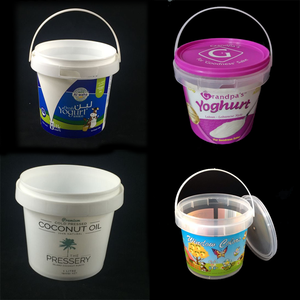 Gıda sınıfı 1 kg bal temizle plastik kovalar kapaklı - Product Image 6