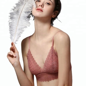 Hot Phụ Nữ Thiết Kế Mới Ren Áo Ngực Thoải Mái Đồ Lót Bralette Sexy Dây Miễn Phí Độn Push-Up Polyester/Bông Trở Lại Đóng Cửa Hoa - Product Image 4