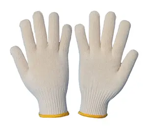 Cotton Yarn Cotton Knitted Gloves Gardening Work Glove