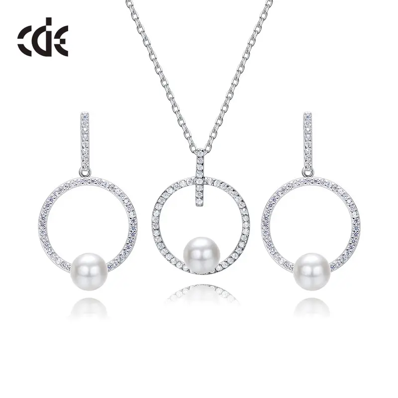 Pas cher Collier Et Boucles D'oreilles de Dinde en Gros Perle Bijoux En Argent Guangzhou