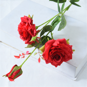 F-1070 Decorazione di Cerimonia Nuziale di Rosa Bouquet di Fiori di Seta Rosa Bianca - Product Image 2