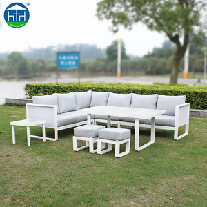 DW-SF113 Meubles <span class=keywords><strong>de</strong></span> Patio En Plein Air <span class=keywords><strong>Tissu</strong></span> <span class=keywords><strong>de</strong></span> Base En Aluminium <span class=keywords><strong>Transat</strong></span> Canapé Ensemble - Product Image 2