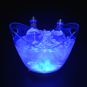 Meilleur Moins Cher <span class=keywords><strong>4L</strong></span> Usine Clair Rechargeable Bar Boissons Boîte Seau À Glace Led Lumineux - Product Image 3