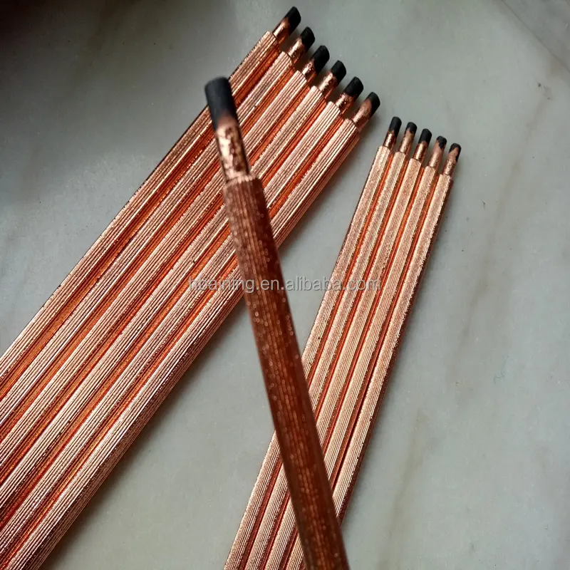 Electrodo de varilla de grafito de carbono, arco articulado recubierto de cobre