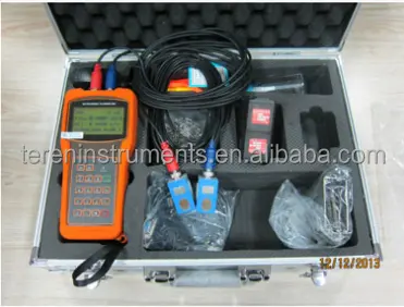 Ultrasone waterhoeveelheidmeter, velocity tester goedkope en fijne prijs RS 232 digitale flowmwter