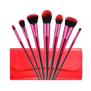 Vmae Chất Lượng Cao Bán Buôn Tùy Chỉnh Giá Rẻ 7 Cái/bộ Tổng Hợp Mềm Tóc Makeup Brush Set Nhãn Hiệu Riêng Bộ Chuyên Nghiệp