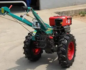 Fabrika kaynağı 2 tekerlekli güç Tiller tarım dizel motor bahçe el traktör