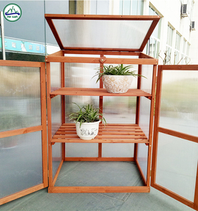 Miniinvernadero de madera tratada a presión natural con marco de fácil montaje, muebles de jardín para el <span class=keywords><strong>crecimiento</strong></span> de plantas - Product Image 5