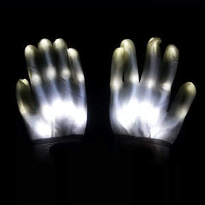 Meilleurs Cadeaux pour Enfants Adultes Led Gant Lumineux Cadeau de Noël Halloween Coloré Glitter Gants Arc-en-ciel Glitter LED Gants - Product Image 4