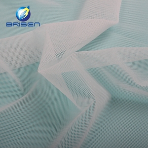 Đồ lót màu trắng đồ lót sợi nhuộm đồng bằng sử dụng may mặc siêu mềm căng <span class=keywords><strong>Net</strong></span> 100% spandex vải - Product Image 3