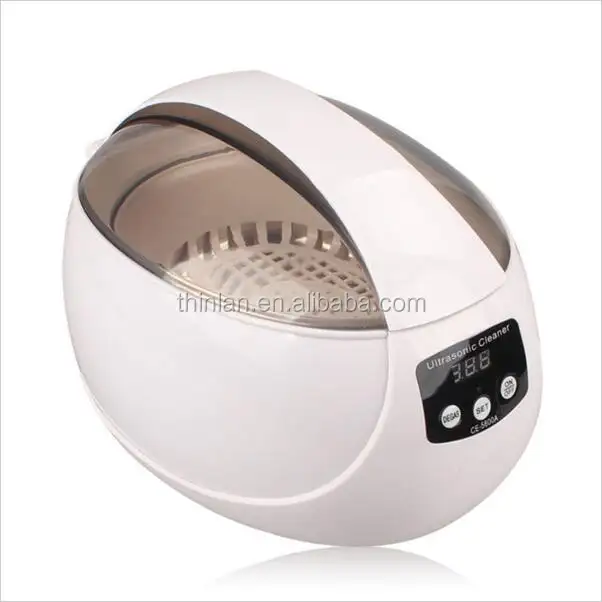 Mini máquina de ultrassom 750ml CE-5600A, ultrassom digital mini joia relógio cd limpador ultrassônico com luz indicadora