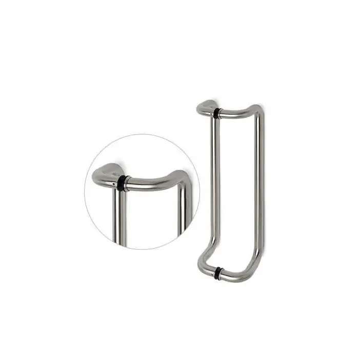 JL-8911 Offset Door Pull Entry Door Handles Offset Back To Back D Pull Handle