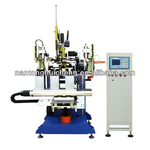 Steel wire brush drilling and tufting machine controlled by CNC