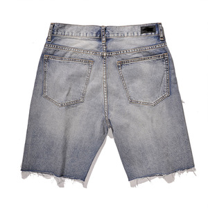 Shorts in Denim Strappati alla Moda per <span class=keywords><strong>Uomo</strong></span>, Estivi, <span class=keywords><strong>Slim</strong></span> Fit, Skinny, Casual, <span class=keywords><strong>Jeans</strong></span> Corti Vintage a <span class=keywords><strong>Vita</strong></span> <span class=keywords><strong>Bassa</strong></span> - Product Image 2