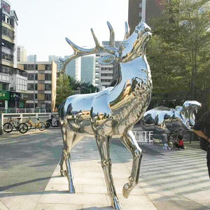 Садовая большая металлическая статуя животного из нержавеющей стали, скульптура акулы - Product Image 4