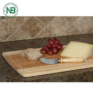 Juego de 3 Tablas de Cortar de Bambú: Tablas de Carnicero Económicas con Ranura para Jugos y Mango; Rebanar Verduras, Pan o Carne; Excelente - Product Image 3