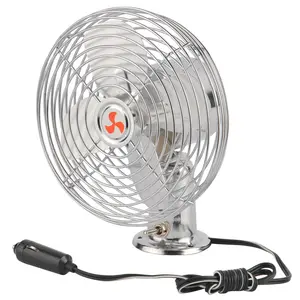 NEW 24 Volt 24V 6'' Deluxe Heavy Duty Metal 2-Speed Car Fan Auto Car Truck