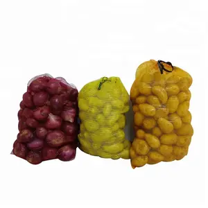 China Factory Vegetable Onion Potato Fruit Packaging Date Leno PE Net Bag