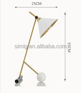 Đèn Trang Trí Simig Kiểu Dáng Sáng Tạo, Đèn Bàn Ba Chân Sang Trọng Có Đế Bằng Đá Cẩm Thạch - Product Image 4