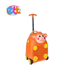 Animal travel baby suitcase for baby with blocks surface