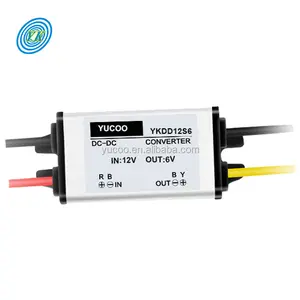 YUCOO אלומיניום פגז 12/24vdc כדי 5Vdc 3a dc dc באק ממיר