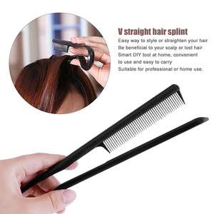 Dei Capelli di modo Pettini di Tipo V Raddrizzatore Dei Capelli Pettine FAI DA TE Salone di Taglio di Capelli <span class=keywords><strong>Parrucchiere</strong></span> Styling Strumento Anti-statica Combs Spazzola - Product Image 3