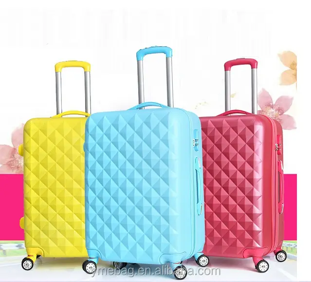 Famous china supplier abs pc luggage, 20" 24" 28"inch trolley luggage bag