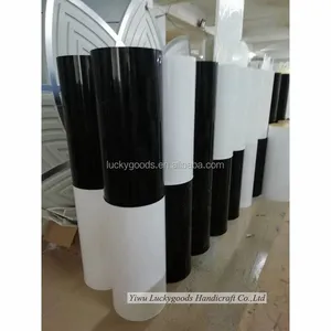 LG20190702-9 nero bianco romano pilastri colonna stampi per la vendita di cerimonia nuziale acrilico corridoio pilastro per matrimoni decorazione