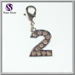 Oxigenada número <span class=keywords><strong>de</strong></span> <span class=keywords><strong>la</strong></span> plata esterlina dos encanto cubic zircon decorado para <span class=keywords><strong>la</strong></span> pulsera <span class=keywords><strong>de</strong></span> DIY - Product Image 1