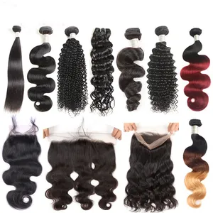 Virgin Hair Bundles DropShipping 9A 10A 100% Virgin Cuticle Aligned Hair Wholesale Virgin Hair Bundles Raw Unprocessed Brazilian Weave Human Hair