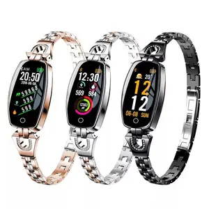 H8 Smart Bracelet Blood Pressure, Color Screen Ladies Smart Fitness Bracelet Women Smart Band Bracelet 2019