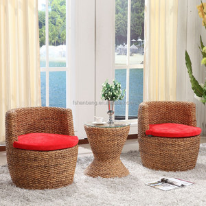 Natural <span class=keywords><strong>rattan</strong></span> caña sillón sofá <span class=keywords><strong>de</strong></span> mimbre redonda - Product Image 2