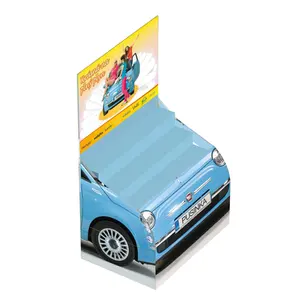 New Free Custom Design Günstigere hochwertige Promotion Recycelbare Pappe Auto Modell Display Stand