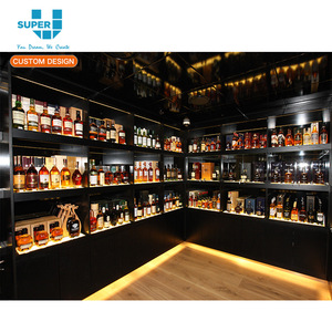 Trung Quốc Bán Buôn Cao Cấp Rượu Bar Cửa Hàng Thiết Bị Đồ Nội Thất Whisky Hiển Thị Tủ - Product Image 1