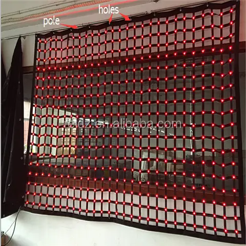 RGB Full Color Led mesh Curtain for Sale