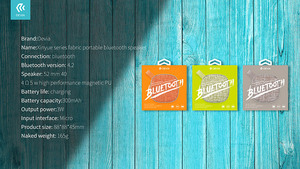 Devia xeromorpha hot bán đầy màu sắc thiết kế độc đáo di động xách tay mini loa - Product Image 6