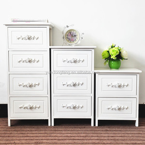 Chevets modernes en bois <span class=keywords><strong>Table</strong></span> de chevet pour chambre à coucher/ Chevet miniature avec 4 tiroirs - Product Image 5