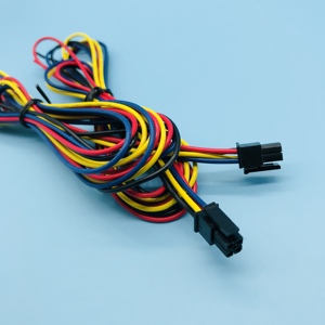 YKT 4ピン 3mm 2ピン アンプ用メスアダプターコネクタ ハロゲンフリー錫メッキ銅ケーブル 工業機械用（ワイヤーハーネスケーブル） - Product Image 4