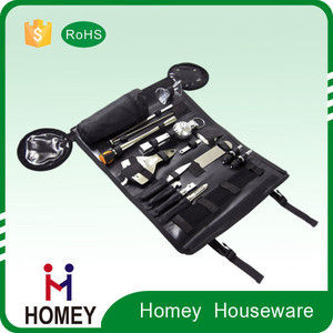 Dongguan fabrica personalizar herramienta para cuero rollo tool bag para bartender cocktail de kit - Product Image 1