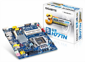 Gigabyte mini <span class=keywords><strong>itx</strong></span> de GA-H77TN... LGA1155 Intel H77 apoyo i3/i5/i7 - Product Image 2