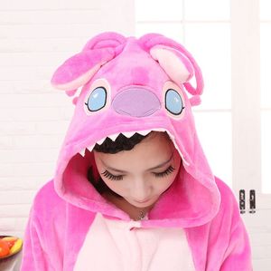 Rosa de la puntada de la franela animal onesie pijama de dormir de cosplay - Product Image 2