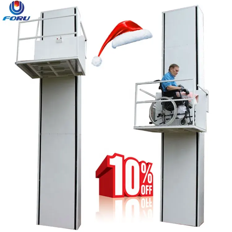 6m height 1 phase 110v outdoor cheap wheelchair lifts for sale