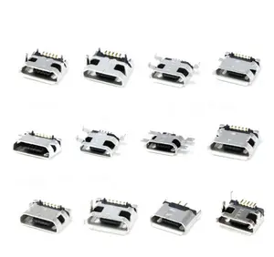 Hot selling 5 Pin USB Type B Female Placement 12 Models SMT SMD DIP Socket Connector