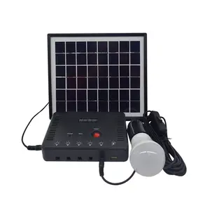 12V 4w सौर प्रकाश प्रणाली सौर पैनल किट के लिए ग्रामीण क्षेत्र में अफ्रीका मध्य पूर्व