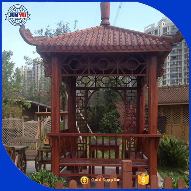 Gỗ Đẹp Gazebo/Arbor Khử Trùng Vườn Gỗ Arbor