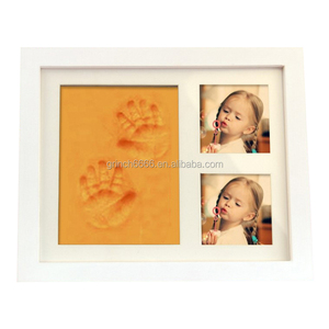 Tampon encreur OEM pour les mains <span class=keywords><strong>et</strong></span> les pieds Cadeau souvenir pour bébé Cadeau exquis pour tampon encreur en bois Impression pour les mains <span class=keywords><strong>et</strong></span> les pieds Cadres photo avec argile - Product Image 2