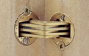 Caliente venta <span class=keywords><strong>Color</strong></span> primario latón bisagra Invisible para mobiliario cabiet puerta - Product Image 1
