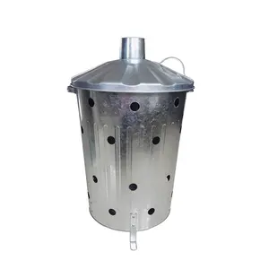 China manufacturers 75L portable Metal galvanized home garden waste incinerators for sale
